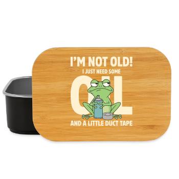 Not Old Just Needs OL and Duct Tape - Lunch Box - black - Front