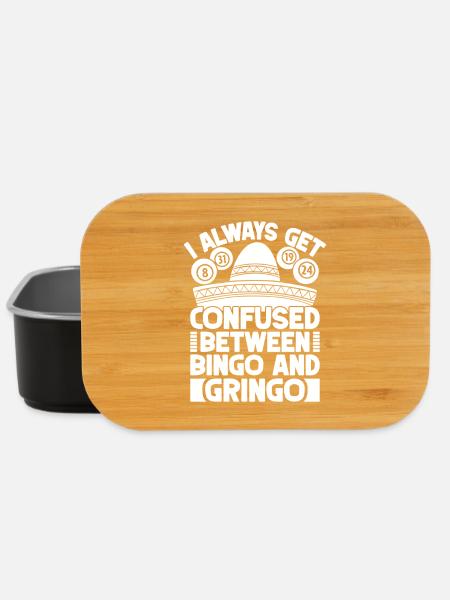 Bingo Player Get Confused Bingo & Gringo Bingo - Lunch Box - black