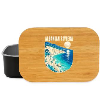 Albanian Riviera Travel Poster for Beach Vacation  - Lunch Box - Schwarz - Vorne