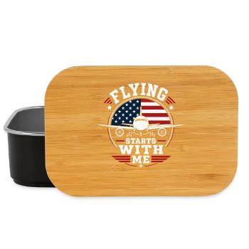 Aircraft Mechanics Aviation Technology - Lunch Box - black - Front