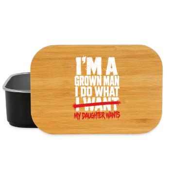 Grown Man Do What I Want – Tochter - Lunch Box - Schwarz - Vorne