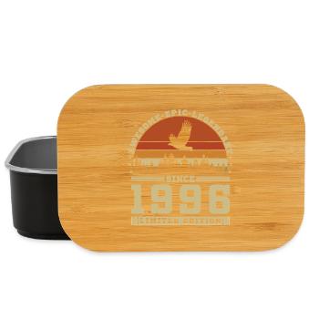 Vintage Retro Birthday Gift 1996 - Lunch Box - black - Front