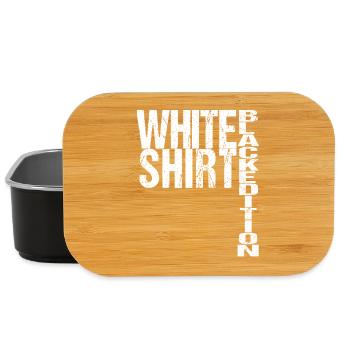 White Shirt Black Edition Lustiger Spruch - Lunch Box - Schwarz - Vorne