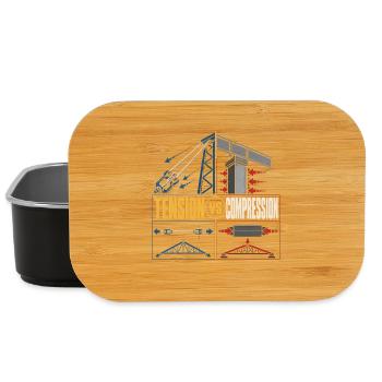 Bridge Engineer Civil Engineering - Lunch Box - black - Front