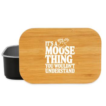 It's a Moose Thing You Wouldn't Understand - Lunch Box - black - Front