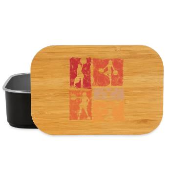 Cheer Squad Cheerleader Sport Vintage Stil - Lunch Box - Schwarz - Vorne