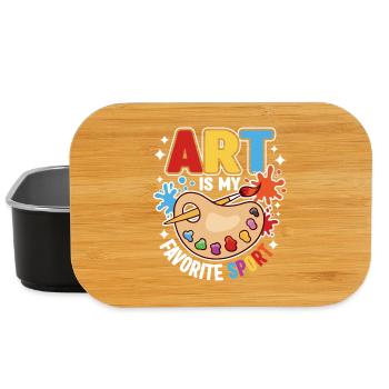Art is my favorite sport - Lunch Box - black - Front
