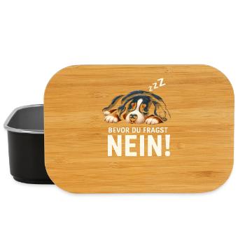 Berner Sennenhund Spruch Hundehalter Hunde Humor - Lunch Box - Schwarz - Vorne