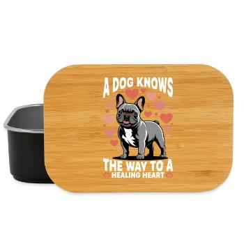 French Bulldog Frenchie Dog Breed - Lunch Box - Schwarz - Vorne