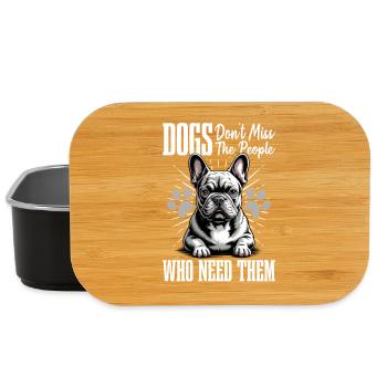 French Bulldog Frenchie Dog Breed - Lunch Box - Schwarz - Vorne