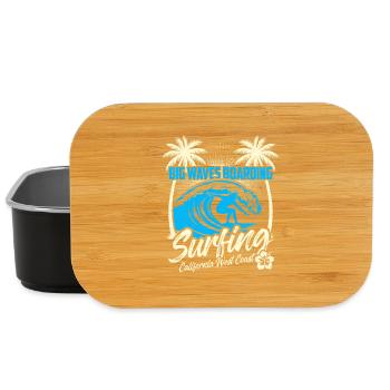 Big Waves Boarding - Surfing California - Lunch Box - Schwarz - Vorne