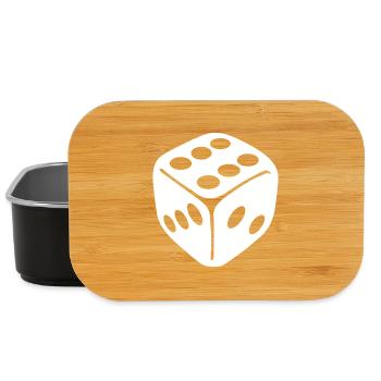 Monochrome Würfelglyphe - Lunch Box - Schwarz - Vorne