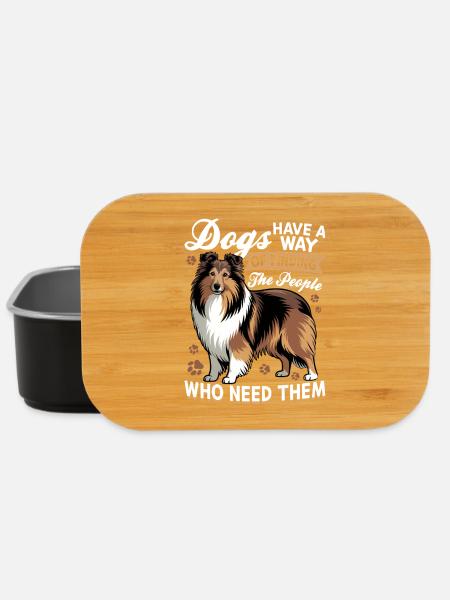 Shetland Sheepdog Sheltie Dog Breed - Lunch Box - Schwarz