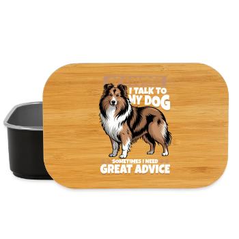 Shetland Sheepdog Sheltie Dog Breed - Lunch Box - black - Front