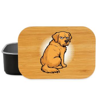 Golden Retriever Goldie Goldiebesitzer Goldies - Lunch Box - Schwarz - Vorne