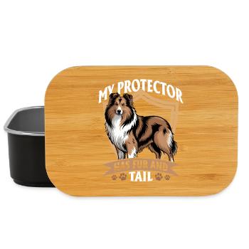 Shetland Sheepdog Sheltie Dog Breed - Lunch Box - black - Front