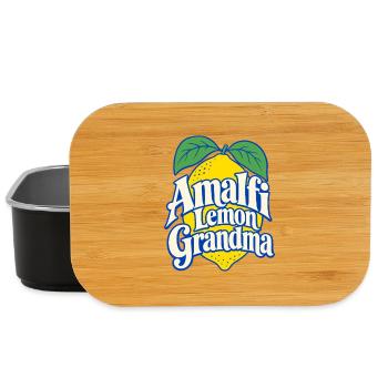 Amalfi Citron Grandma, cadeau de vacances pour la côte italienne - Boîte à goûter - noir - Devant