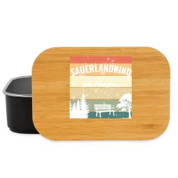 Sauerlandkind im Herzen – Mein Zuhause - Lunch Box - Schwarz - Vorne