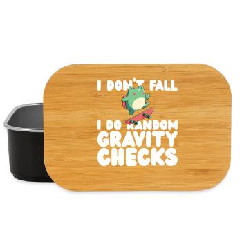I Don't Fall I Do Random Gravity Checks - Lunch Box - black - Front