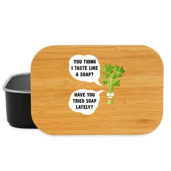 Sellerie-Seifen-Witz-Tee - Lunch Box - Schwarz - Vorne
