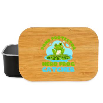 Frog Catcher Pond Protector Frog - Lunch Box - black - Front