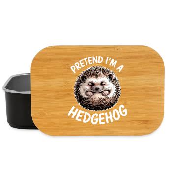 Igel Sprüche Igel Lustiges Igel Geschenk - Lunch Box - Schwarz - Vorne