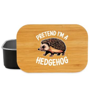 Igel Sprüche Igel Lustiges Igel Geschenk - Lunch Box - Schwarz - Vorne