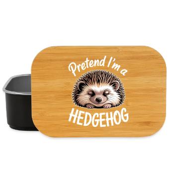 Igel Sprüche Igel Lustiges Igel Geschenk - Lunch Box - Schwarz - Vorne