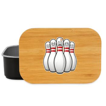 Quilles de bowling Skittles - Boîte à goûter - noir - Devant