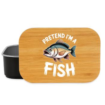 Poissons : Drôle de cadeau des Poissons - Boîte à goûter - noir - Devant
