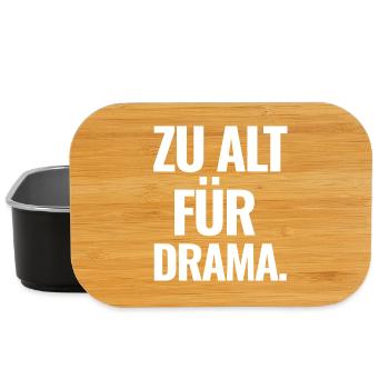 Zu Alt Für Drama - Lunch Box - Schwarz - Vorne