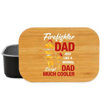 Feuerwehr Papa - Lunch Box - Schwarz - Vorne