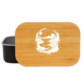 Mountain Biking Drawing - Lunch Box - black - Front