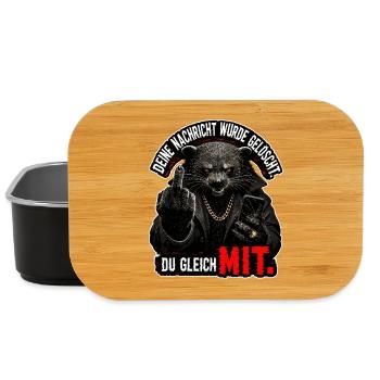 Your message has been permanently deleted - Lunch Box - black - Front