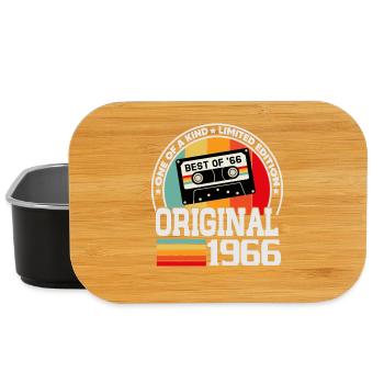 Original 1966 Vintage Retro Birthday Gift - Lunch Box - black - Front