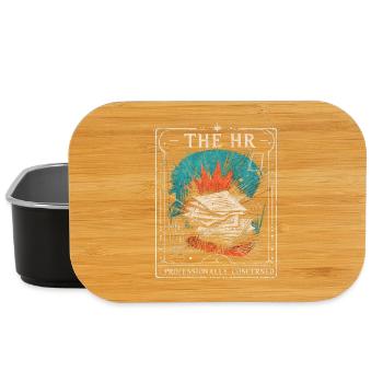 Retro Human Resources Quote Office Art Design - Lunch Box - black - Front