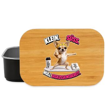 Klein süss und nicht diskutierbar - Lunch Box - Schwarz - Vorne