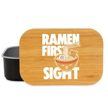Premier design de nouilles Kawaii pour les ramen - Boîte à goûter - noir - Devant