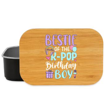 Meilleur ami du garçon d’anniversaire K-Pop - Boîte à goûter - noir - Devant
