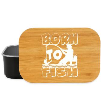 Born to Fish Silhouette - Lunch Box - black - Front