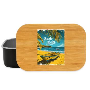 Puerto Plata Strandlandschaft Tropische Idylle - Lunch Box - Schwarz - Vorne