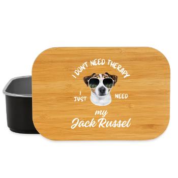 Thérapie Dog Jack Russell - Boîte à goûter - noir - Devant