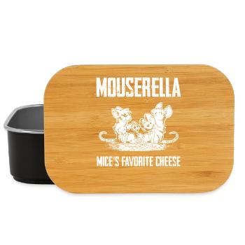 Mouserella – le fromage préféré des souris - Boîte à goûter - noir - Devant