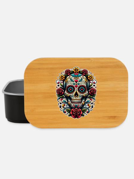 Sugar Skull - Lunch Box - Schwarz