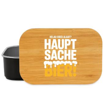 Bier Karneval Fasching Köln Helau oder Alaaf Bier - Lunch Box - Schwarz - Vorne