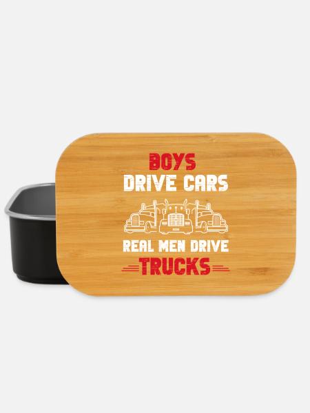 Real Men Trucker - Lunch Box - black