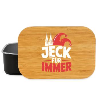 Jeck Für Immer Kölner Karneval Kölle Alaaf Kostüm - Lunch Box - Schwarz - Vorne