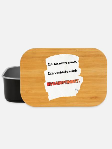 NIVEOPTIMIERT Spruchmotiv - Lunch Box - Schwarz
