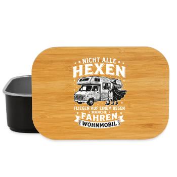 Nicht alle Hexen fliegen auf einem Besen Manche - Lunch Box - Schwarz - Vorne