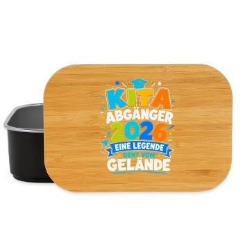  Kita Abgänger 2026 Eine Legende geht vom Gelände - Lunch Box - Schwarz - Vorne